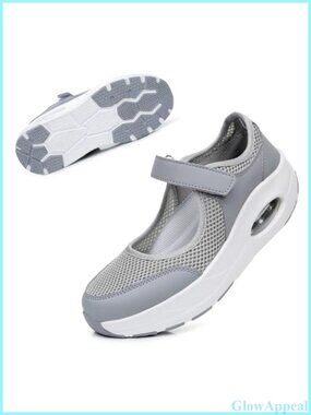 Wide Toe Diabetic Walking Shoes Arch Support Slip-On